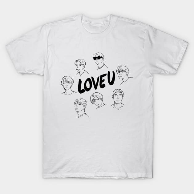 MONSTA X LOVE U T-Shirt by KPOPBADA